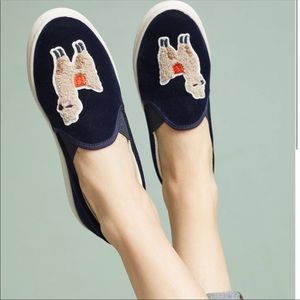 Soludos velvet llama sneaker